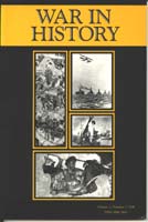 Image of 'War in History' journal cover, April 1998 edition to which Stephen Brumwell contributed an article: 'A service truly critical'.