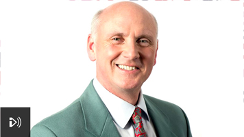 Photo image of Howard Leader of BBC Radio Lincolnshire, UK.